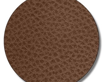 Football leather textured HEAT TRANSFER vinyl sheet brown faux leather 15"x12"