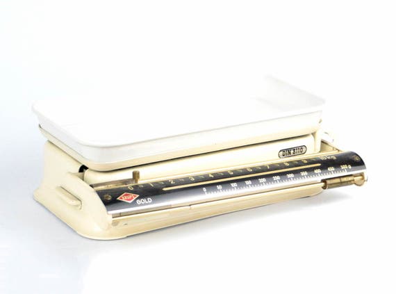 Vintage küchenwaage krups 10 kg waage küche weià creme metall