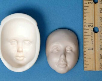 Mold-20 - 1 3/4-inch Angel Face, a hard resin mold designed by Maureen Carlson