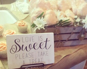 Sweets Table Sign Love Is Sweet Dessert Signs Wedding Sweets Table Sign Love Is Sweet Dessert Signs Wedding