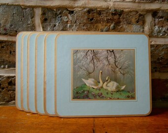 Clover Leaf Duck Placemats Vernon Ward Edward Ward Prints - Set of 6 - Original box