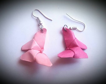 Origami butterfly earrings