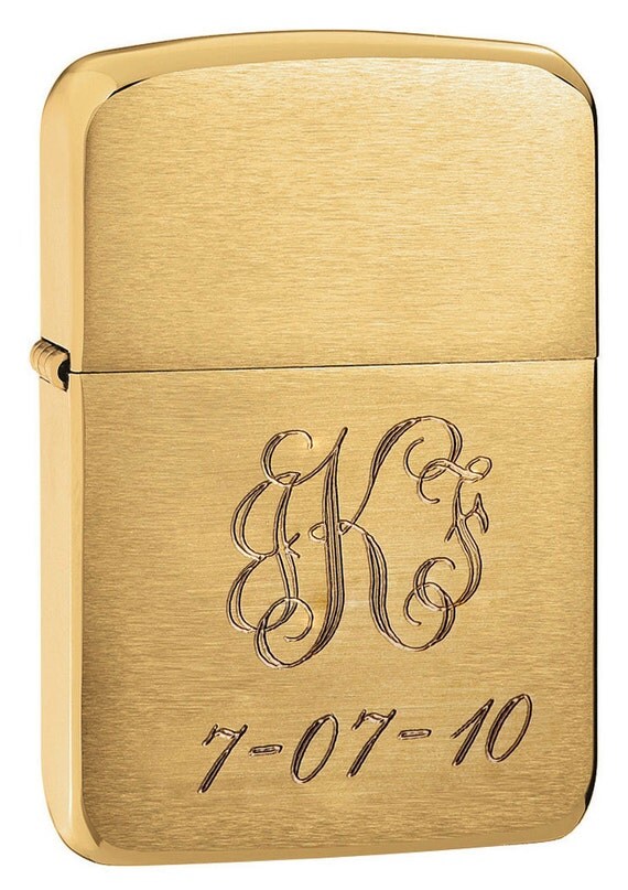 Personalized 1941 Replica Brass Zippo Lighter Engraved Zippo