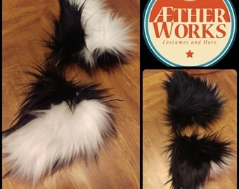 Black Fox Ears--BLACK Fox Ears, Furry, Cat ears, Wearable ears, Cat, Custom made ears, black cat ears, cosplay ears, fursuit, wolf ears