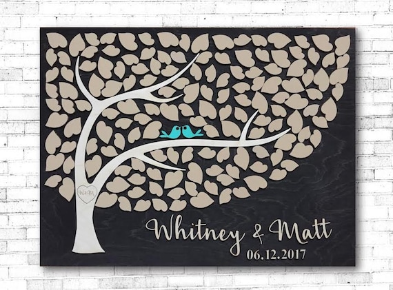 Wedding Guest Book 3D Tree Of Hearts Wood Guestbook Alternative Wedding Guest Book 3D Tree Of Hearts Wood Guestbook Alternative