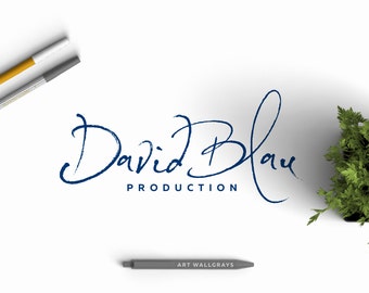 Your Signature Logo, Initial Premade logo, Custom logo, Hand drawn logo, Photography logo