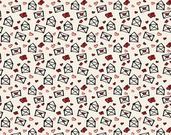 3360 Hearts & Envelopes Adhesive Vinyl, Abstract Heat Transfer Vinyl, Oracal Vinyl, Craft Vinyl, HTV, Printed Vinyl