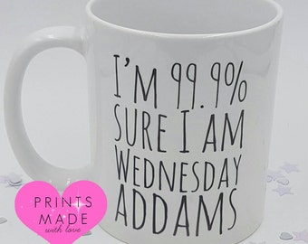 Wednesday Addams themed mug 11oz