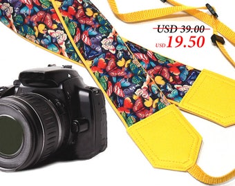 InTePro butterfly camera strap. DSLR / SLR camera strap. Camera accessories.