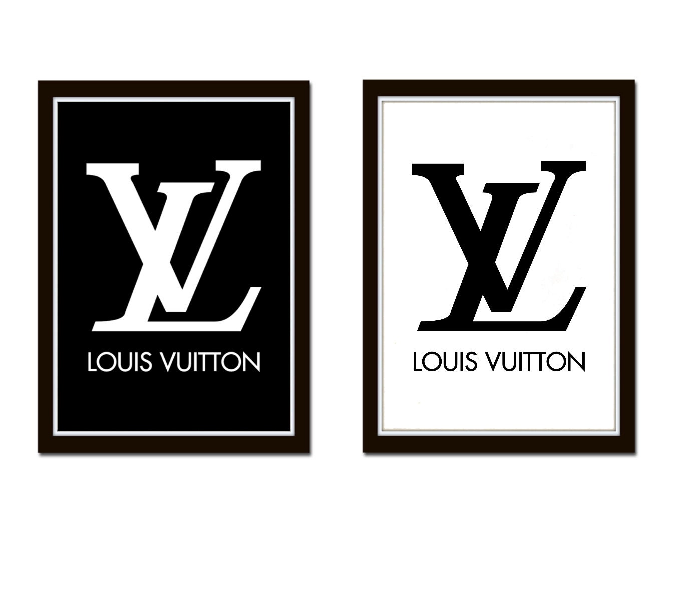 2 prints Louis Vuitton Art Louis Vuitton Poster Fashion wall