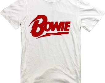 David Bowie T-shirt New White 80's Vintage Pop Rock t shirt S M L XL XXL Glam Retro Iconic