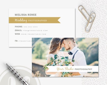 Photography Business Card Template - Instant Download, Photoshop Template for Photographers, Business Card Design, Photographer Marketing