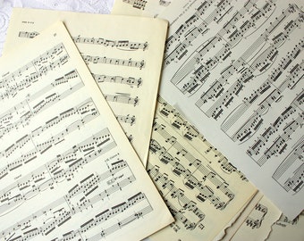 Vintage music sheets | Etsy
