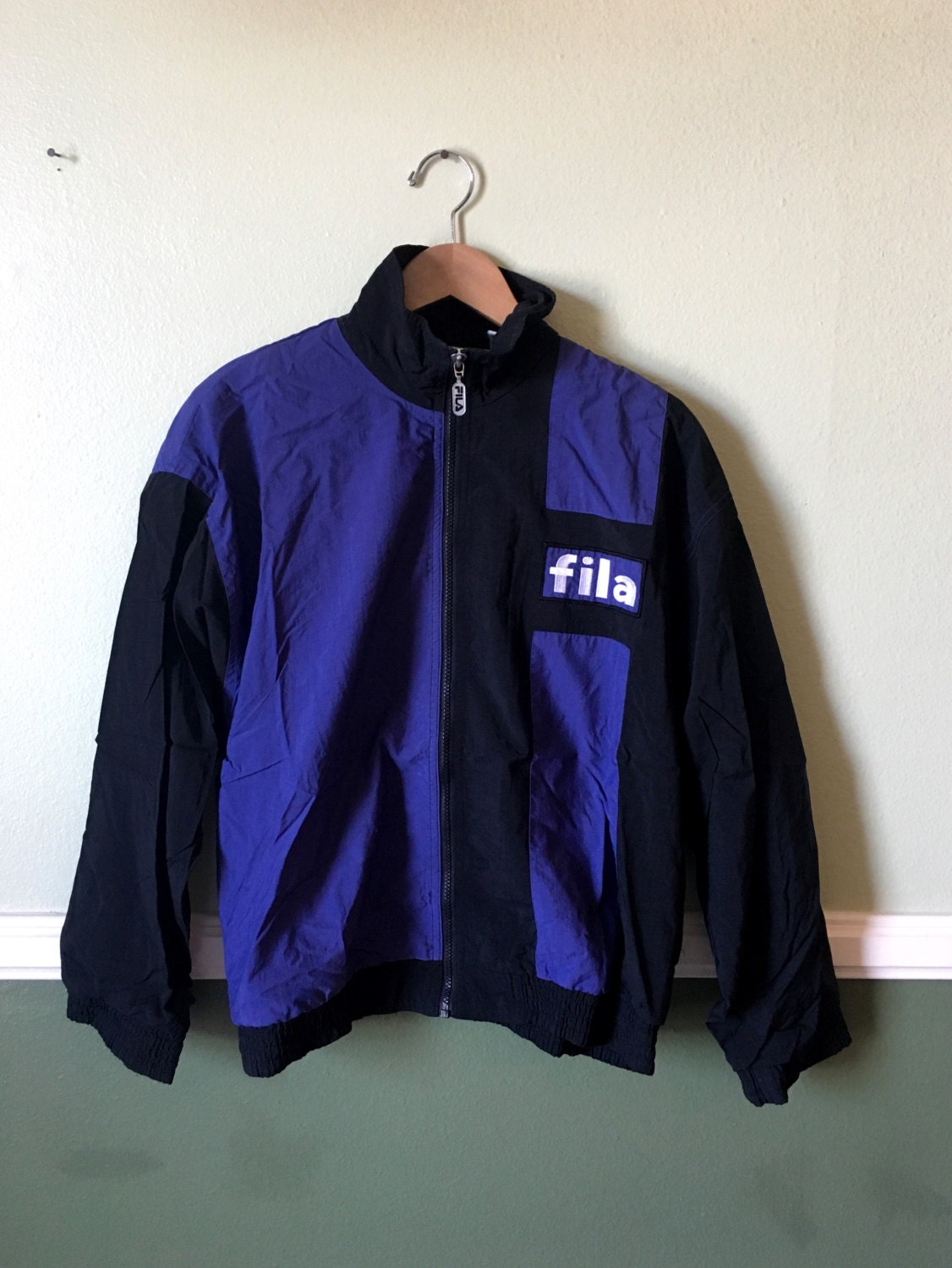 Vintage Fila Waterproof Jacket 90s 80s Mens Medium