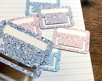 Tuck Tabs - Planner Tabs - Removable Planner Tabs. Set of 18. Winter