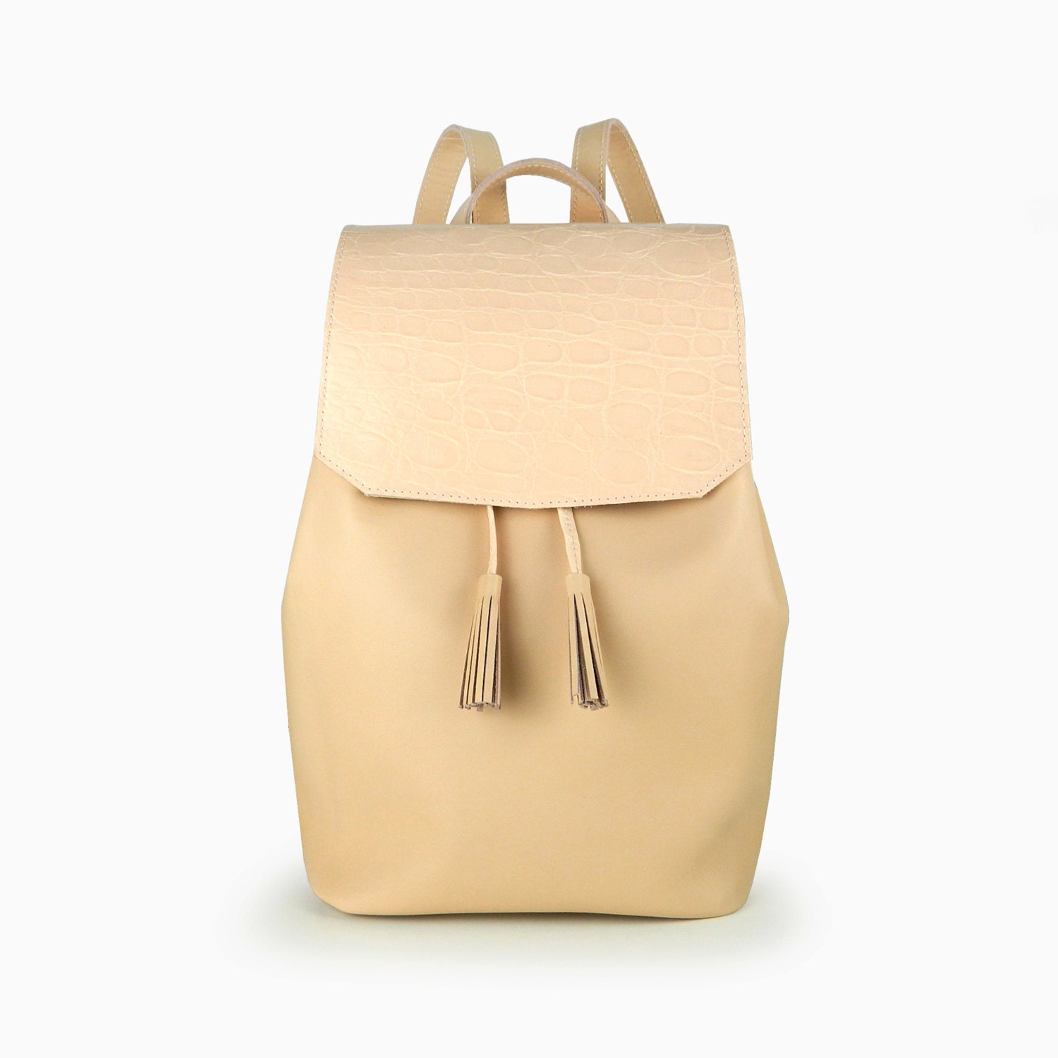 Leather Backpack Nude Women S Backpack