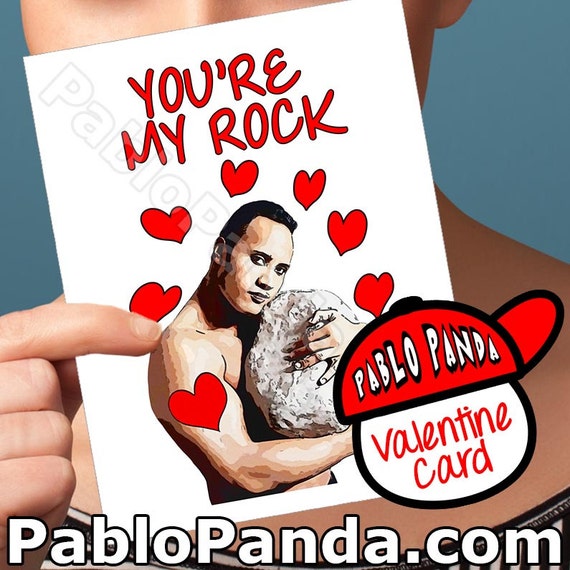 Elegant 30 The Rock Valentine's Day Card