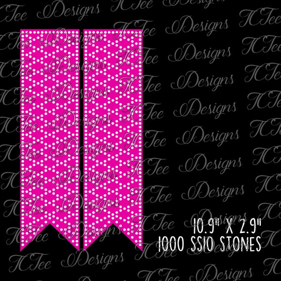 Cheer Bow Rhinestone Template Download SVG by TCTeeDesigns