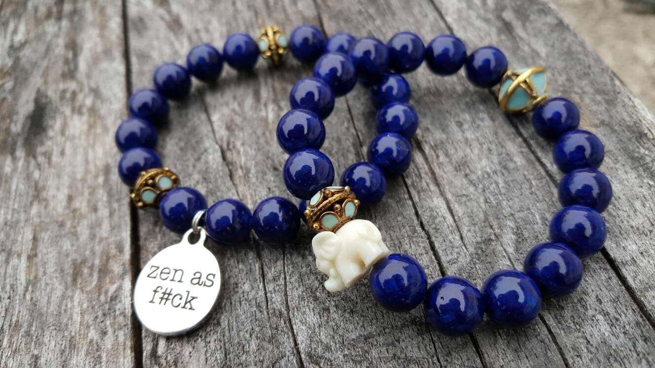 10mm Zen beaded bracelet set yoga jewelry bohemian bracelet