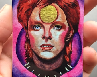David Bowie Stickers, David Bowie Art, David Bowie Painting