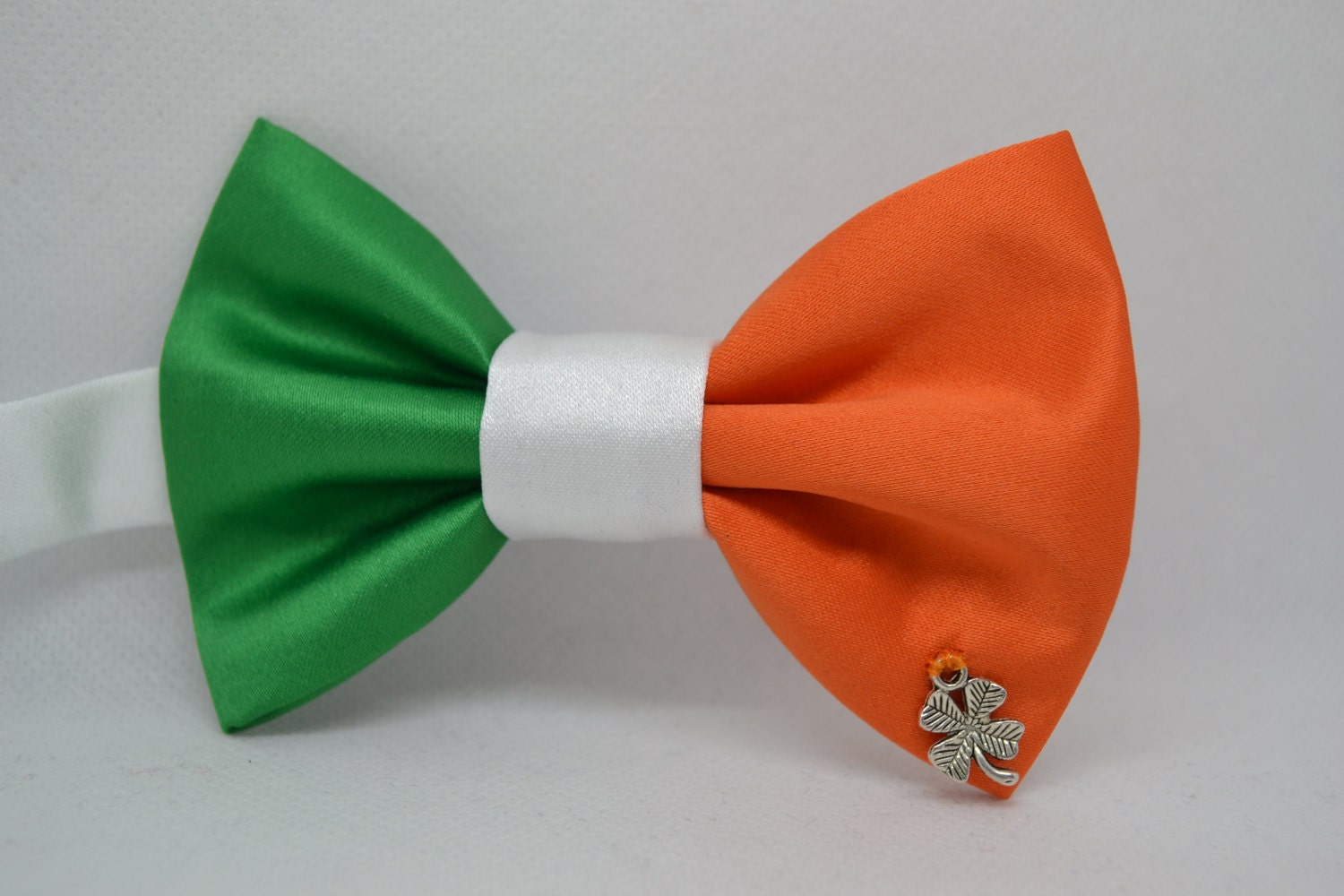 Irish Flag bow tie Men's bow tie Shamrock charm