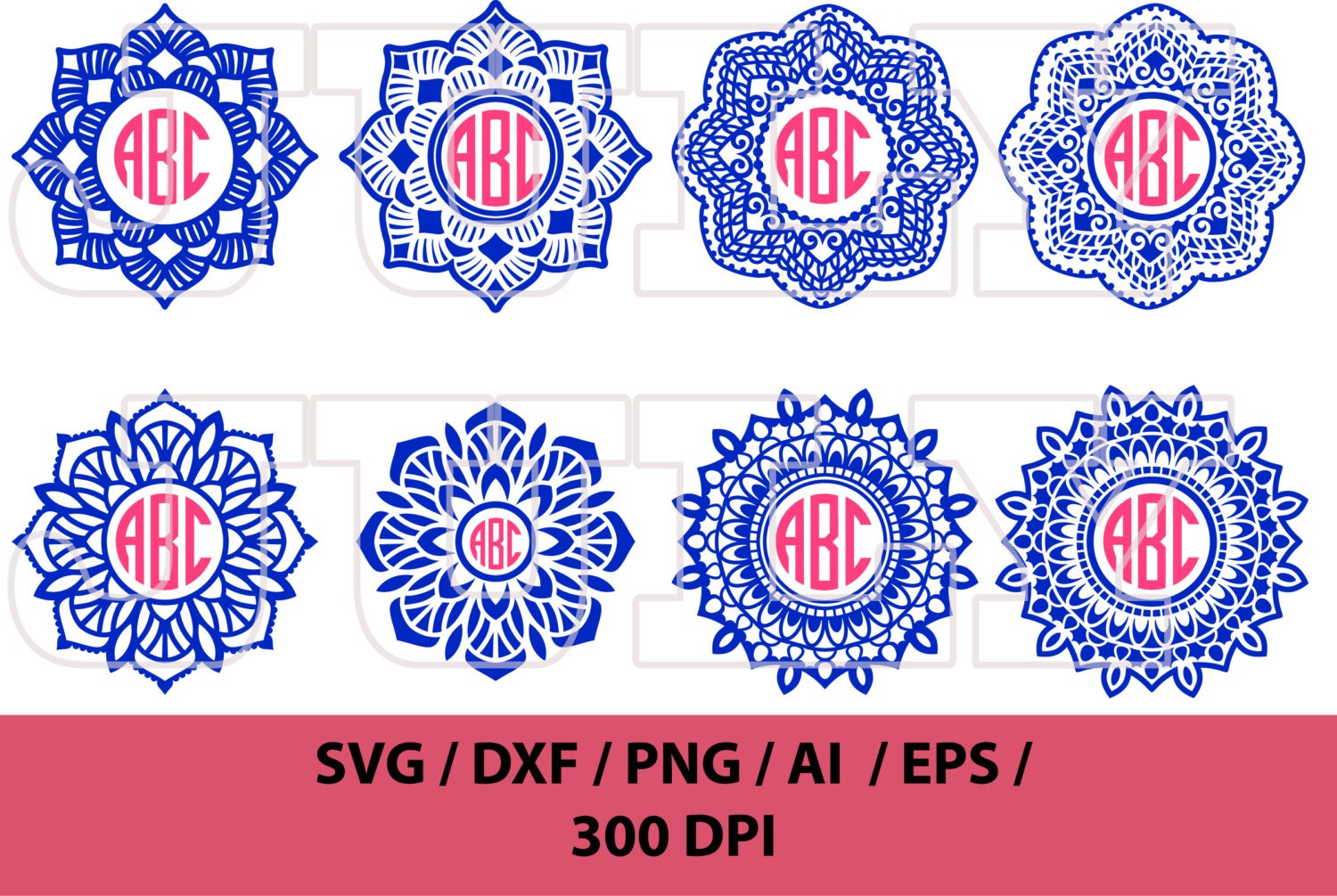 Download Mandala monogram svg Circle monogram Frame svg Flower Frame