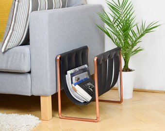 Copper magazine rack | Etsy