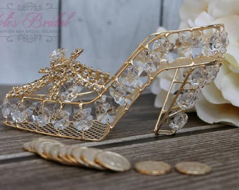 NEW!!! Slipper Box, Gold Wedding Arras, Ring Box, Arras de Boda, Unity Coins, Wedding Arras, Silver Wedding Arras, 13 wedding Unity Coins