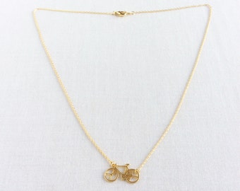 Bicycle Necklace - Bicycle Jewelry - Bicycle Jewellry - Tiny Bicycle Necklace - Bicycle Girl Jewelry - Gold Bicycle Necklace, Bicycle, GPN16