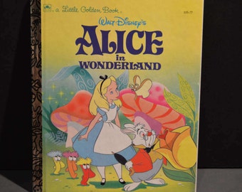 1991 Walt Disney's Alice in Wonderland Little Golden Book