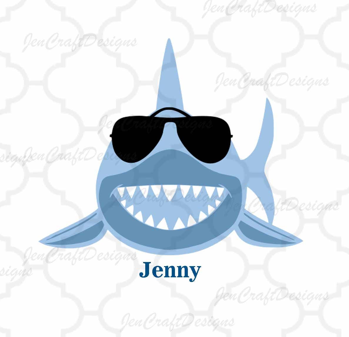 Download Shark with sunglasses svg - shark svg, Dxf, Eps, printable ...