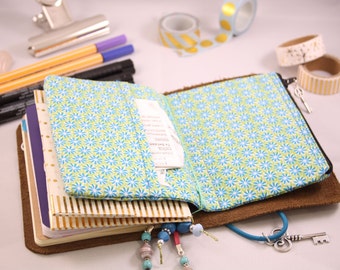 Traveler notebook zipper insert - wallet / cardholder or pencil case. Just what a real planner addict need! Use your fauxdori as a wallet.