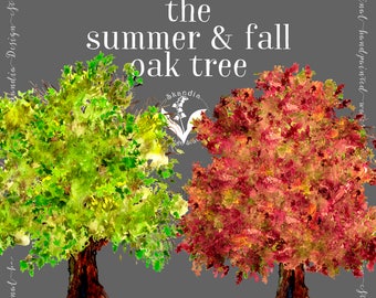 woodland clipart, fall clipart, handpainted clipart, rustic boho clipart,Fall trees clipart,Fall leaves clipart, tree clipart,Autumn clipart