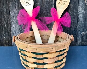 Engraved Wooden Spoon, Engraved Spoon, Personalized Spoon, Custom Wooden Spoon, Baking Spoon, Monogrammed Spoon, Wedding Gift, Wood Spoon