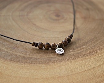 Men's OM Necklace / Men's Aum Necklace / Men's Cord OM Necklace