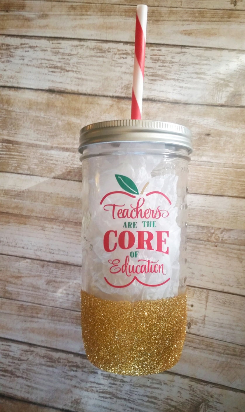 Mason Jar Tumbler/ Custom Mason Jar/ Teacher Tumbler/ Teacher