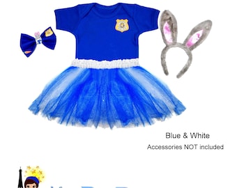 Judy Hopps Zootopia Police Tutu set - Girls dress up