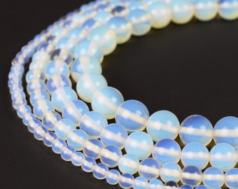 Opalite Beads 4mm 6mm 8mm 10mm Round Opal 15.5" Full Strand Wholesale Gemstones
