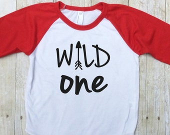 Wild One Birthday Shirt - First Birthday Shirt - Smash Cake Shirt - 1st Birthday Shirt - Birthday Photo Shirt - Wild & One Shirt-Boys First