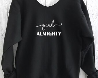 Girl Almighty Sweater, Off Shoulder Sweatshirt, One Direction, Music Shirt, 1D, Yoga Sweater, Off Shoulder Sweater, Cozy Sweater, GASW