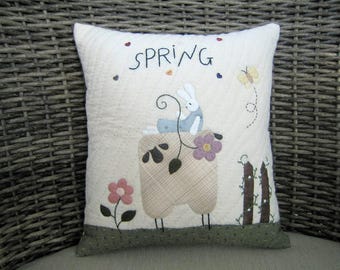 Cushions: Gifts, Gifts for Her, Gifts for Girls - Spring Sheep Cushion