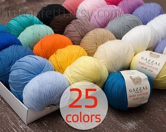 Baby cotton yarn Crochet yarn Soft cotton yarn Knitting supplies Quality yarn Crochet cotton yarn Knit yarn Baby clothes Baby yarn 50g ball