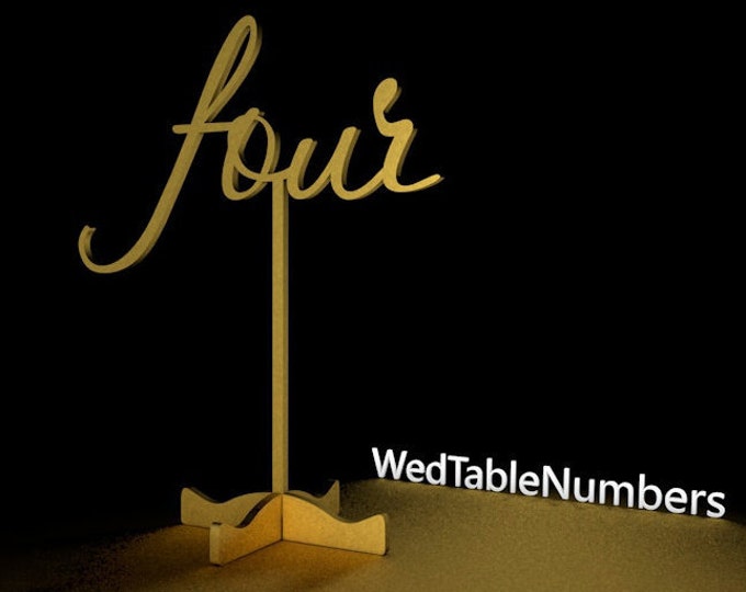 Table Numbers-Table Numbers for Wedding-Wedding table numbers-Freestanding Table Number