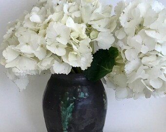 Handmade Ceramic Flower Vase Black