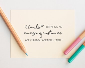 Thank You Stamp, Business Stamp, Order Stamp, Packaging Stamp, Calligraphy Thank you, Small Business Stamp, Etsy Stamp, Etsy Packaging Stamp