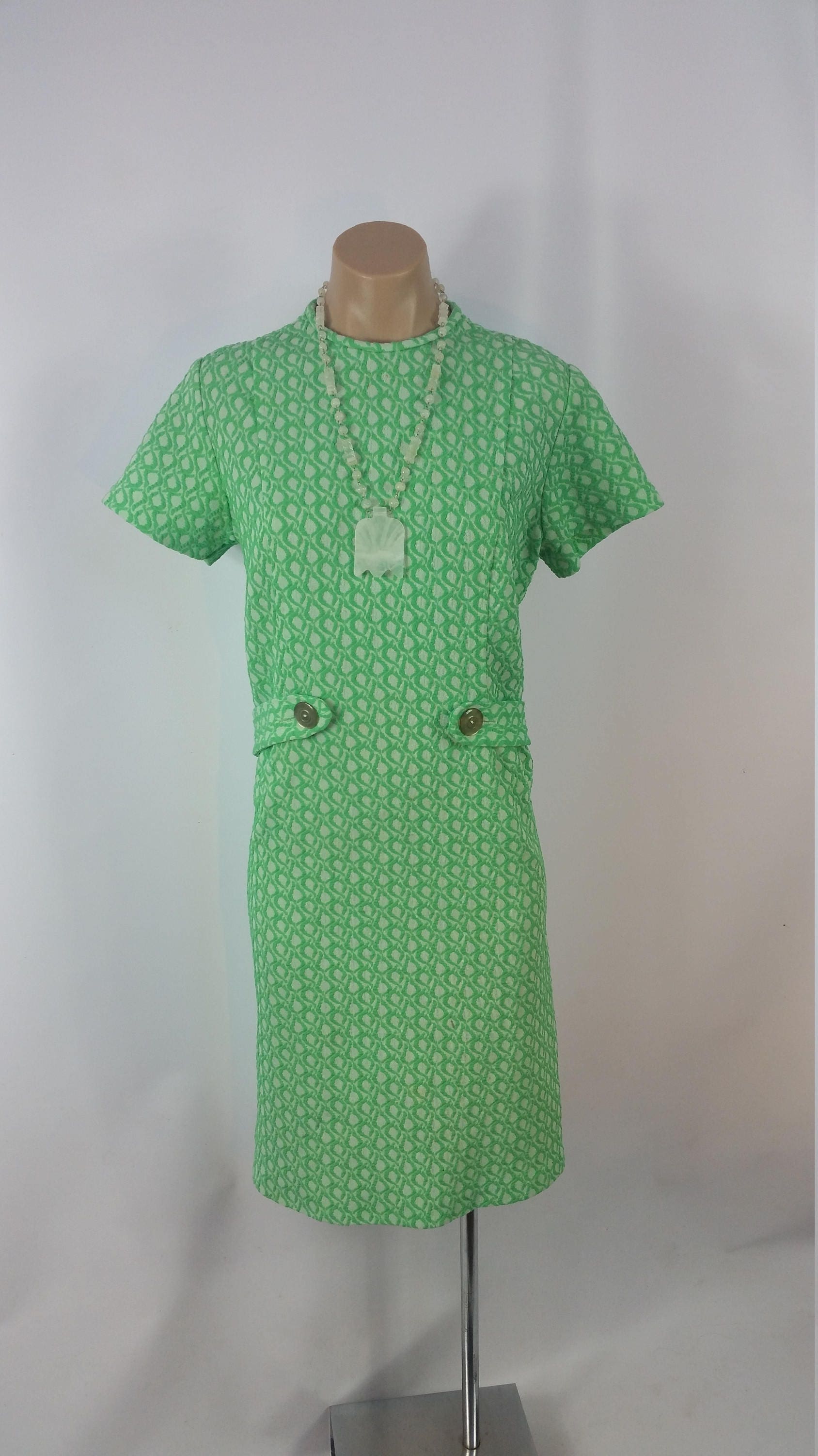 knee length green shift