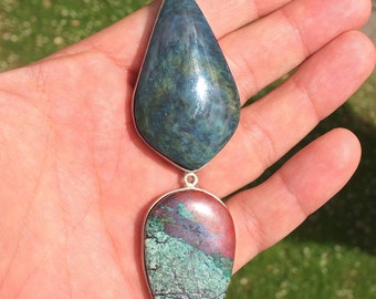 Sonora sunrise and Obidienne Manta Huichol 925 Silver