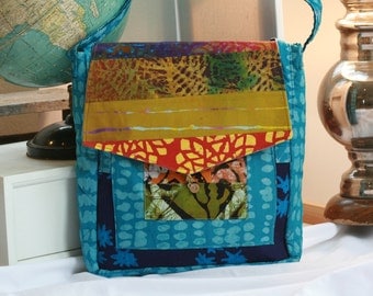 Mosaic Batik Computer Bag