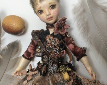 Mirabelle the Birdie OOAK Art Doll by Julia Arts