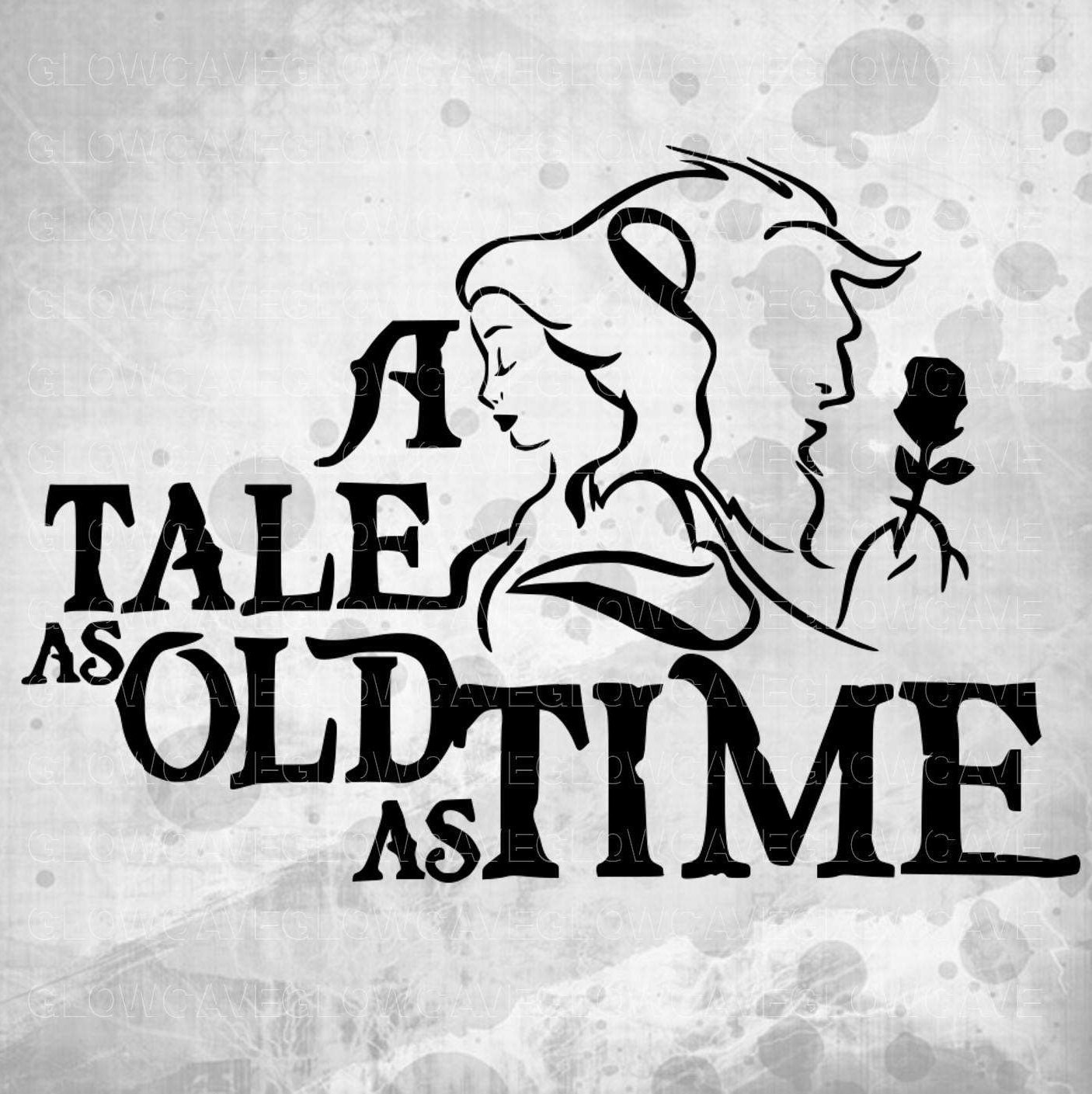 Download A tale as old as time svg/ Beauty and the Beast SVG Disney